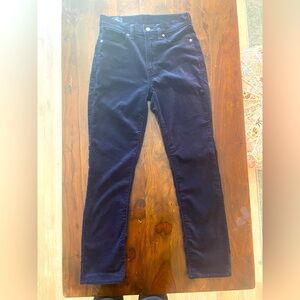 GAP Vintage Slim High Rise Slim Velvet Jeans